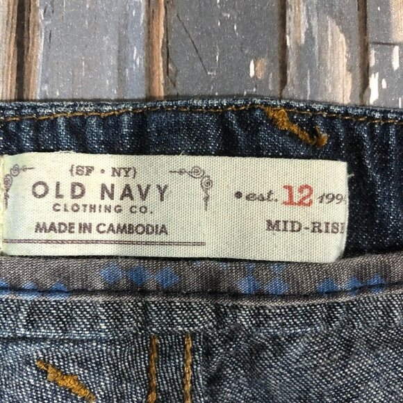 Old Navy Jeans Mid Rise Flare Jeans Womens 12 - Picture 6 of 11